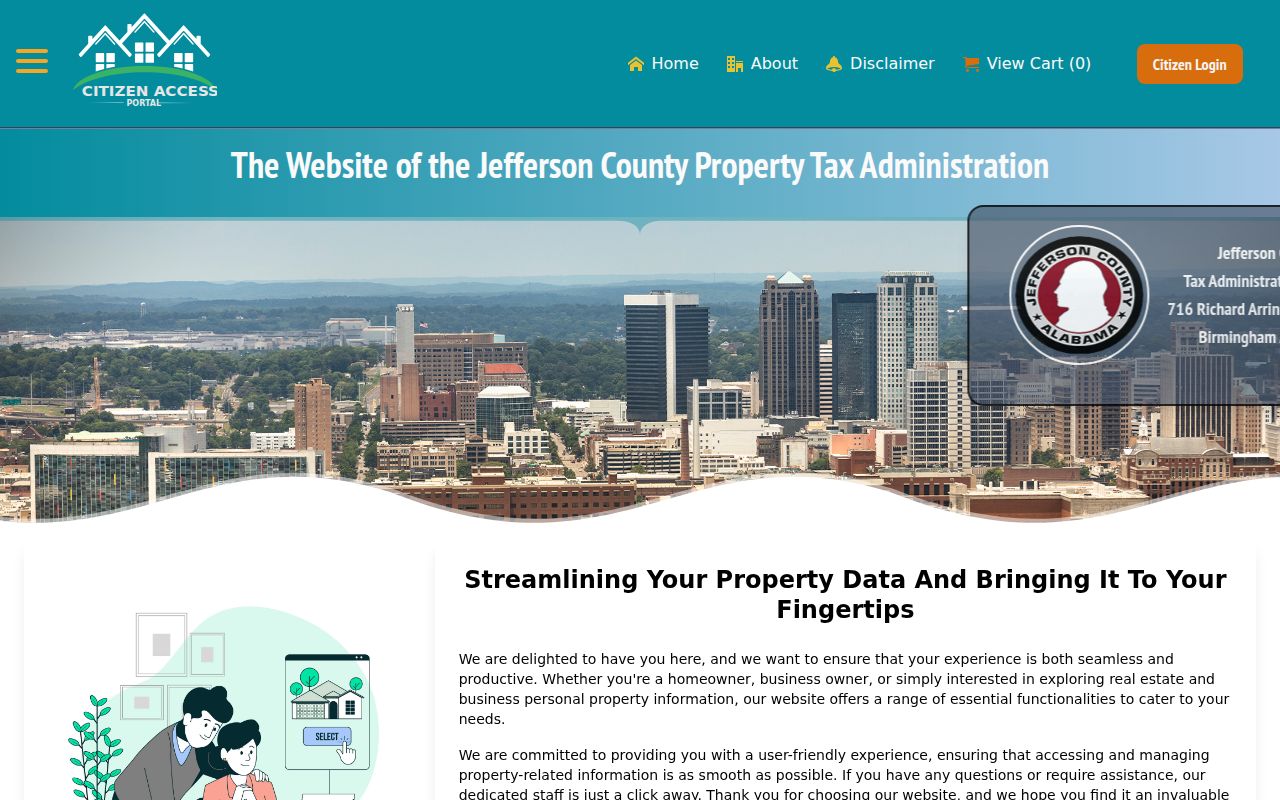 Jefferson County property owner search database