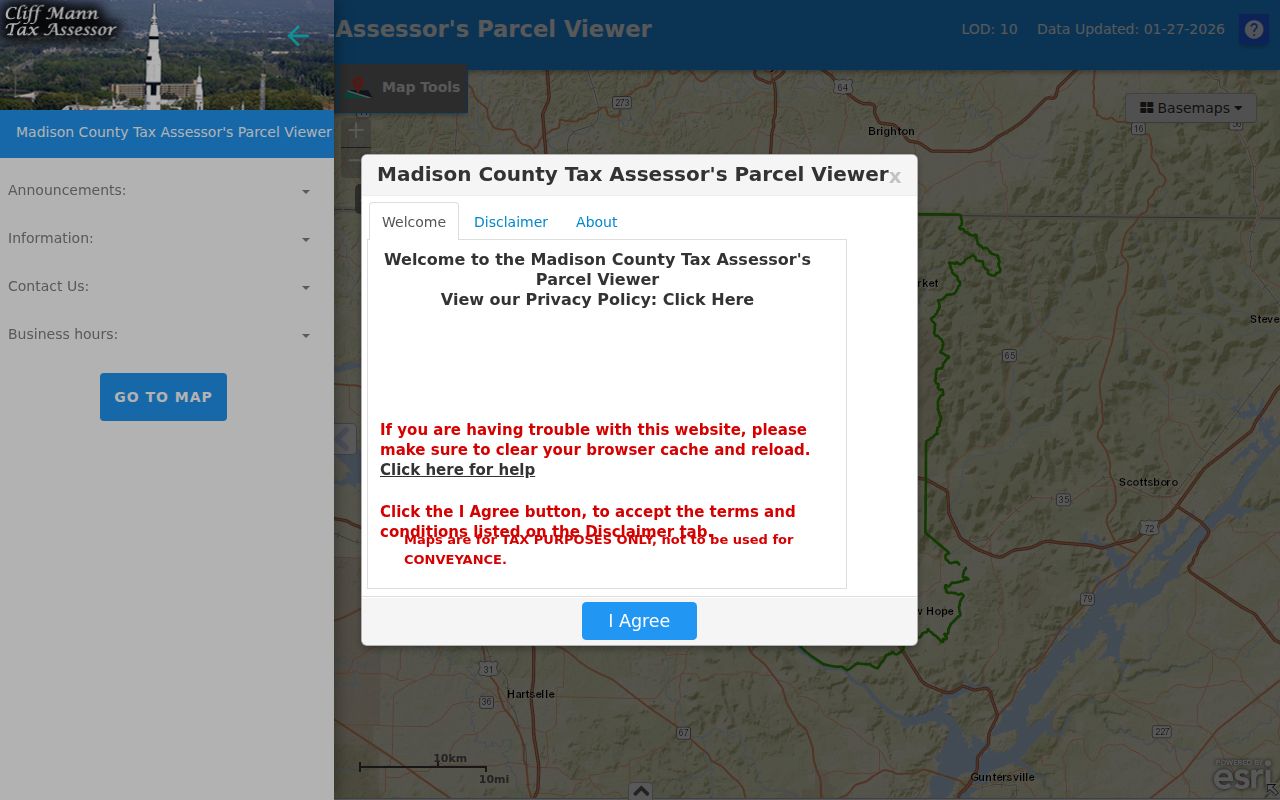 Madison County GIS interactive map viewer