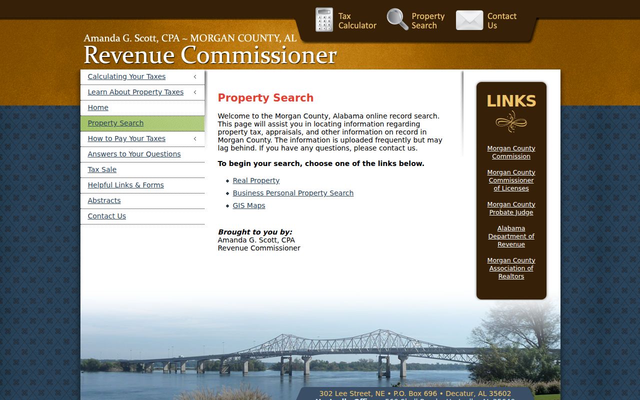 Morgan County Revenue Commissioner property search